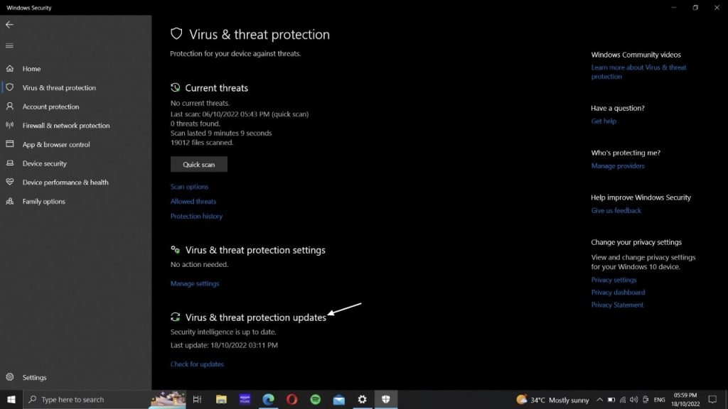 fix Behavior Win32Hive ZY on Windows- Virus and threat protection updates