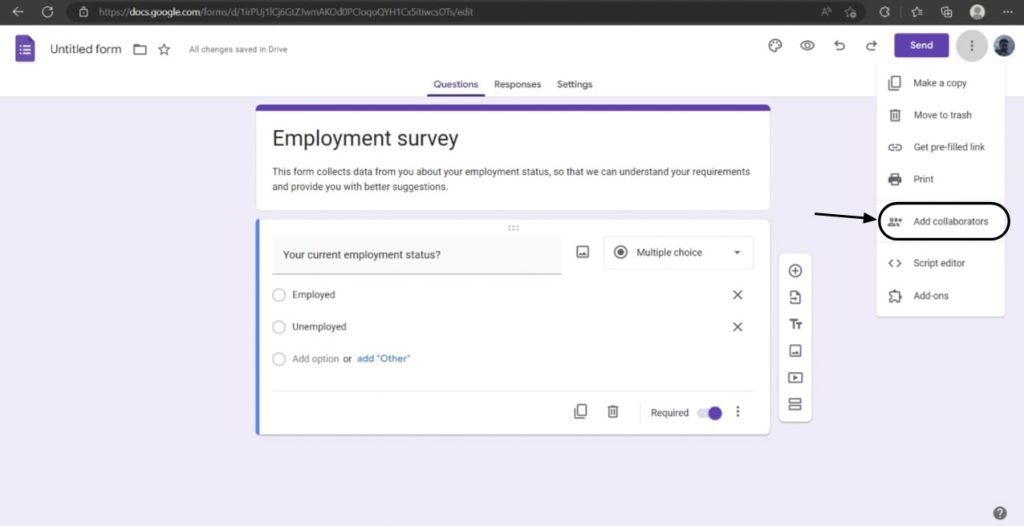 Add Collaborators How to make Docs Google Forms