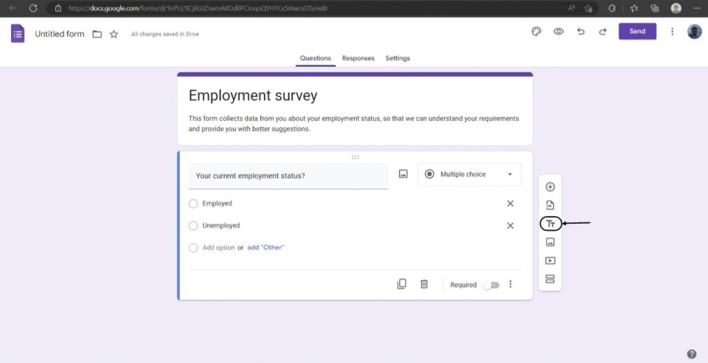 Add Title and Description option How to make Docs Google Forms