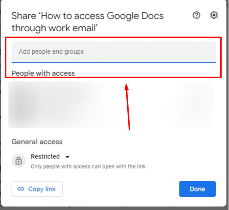 Role to Assign How to access Google Docs through work email